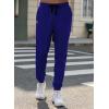 imageJMIERR Mens Casual Joggers Pants  Cotton Drawstring Chino Cargo Pants Hiking Outdoor Twill Track Jogging Sweatpants PantsRacing Blue