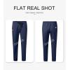 imageJMIERR Mens Casual Joggers Pants  Cotton Drawstring Chino Cargo Pants Hiking Outdoor Twill Track Jogging Sweatpants PantsSail Blue