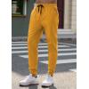imageJMIERR Mens Casual Joggers Pants  Cotton Drawstring Chino Cargo Pants Hiking Outdoor Twill Track Jogging Sweatpants PantsYellow