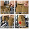 imageJMIERR Mens Casual Joggers Pants  Cotton Drawstring Chino Cargo Pants Hiking Outdoor Twill Track Jogging Sweatpants PantsZ  2 Pack  Black  Dark Khaki