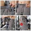 imageJMIERR Mens Casual Joggers Pants  Cotton Drawstring Chino Cargo Pants Hiking Outdoor Twill Track Jogging Sweatpants PantsZ  2 Pack  Black  Medium Grey