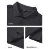 imageJMIERR Mens Casual Polo Shirt Summer Short Sleeve Vacation Button Beach Knit Stretchy Golf ShirtsD Grey