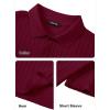 imageJMIERR Mens Casual Polo Shirt Summer Short Sleeve Vacation Button Beach Knit Stretchy Golf ShirtsD Red