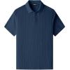 imageJMIERR Mens Casual Polo Shirt Summer Short Sleeve Vacation Button Beach Knit Stretchy Golf ShirtsE Blue 2