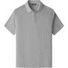 imageJMIERR Mens Casual Polo Shirt Summer Short Sleeve Vacation Button Beach Knit Stretchy Golf ShirtsE Grey 1