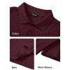 imageJMIERR Mens Casual Polo Shirt Summer Short Sleeve Vacation Button Beach Knit Stretchy Golf ShirtsE Purple