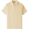 imageJMIERR Mens Casual Polo Shirt Summer Short Sleeve Vacation Button Beach Knit Stretchy Golf ShirtsE Yellow