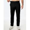 imageJMIERR Mens Chino Pants Casual Stretch Golf Pants Waist Tapered Trousers Lightweight Comfy Pants with Zipper PocketsBlack