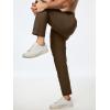 imageJMIERR Mens Chino Pants Casual Stretch Golf Pants Waist Tapered Trousers Lightweight Comfy Pants with Zipper PocketsBrown