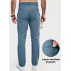imageJMIERR Mens Chino Pants Casual Stretch Golf Pants Waist Tapered Trousers Lightweight Comfy Pants with Zipper PocketsDark Blue