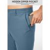 imageJMIERR Mens Chino Pants Casual Stretch Golf Pants Waist Tapered Trousers Lightweight Comfy Pants with Zipper PocketsDark Blue