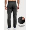 imageJMIERR Mens Chino Pants Casual Stretch Golf Pants Waist Tapered Trousers Lightweight Comfy Pants with Zipper PocketsDark Grey