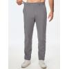 imageJMIERR Mens Chino Pants Casual Stretch Golf Pants Waist Tapered Trousers Lightweight Comfy Pants with Zipper PocketsGray