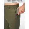 imageJMIERR Mens Chino Pants Casual Stretch Golf Pants Waist Tapered Trousers Lightweight Comfy Pants with Zipper PocketsMoss Green