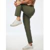 imageJMIERR Mens Chino Pants Casual Stretch Golf Pants Waist Tapered Trousers Lightweight Comfy Pants with Zipper PocketsMoss Green