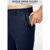 imageJMIERR Mens Chino Pants Casual Stretch Golf Pants Waist Tapered Trousers Lightweight Comfy Pants with Zipper PocketsNavy Blue
