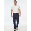 imageJMIERR Mens Chino Pants Casual Stretch Golf Pants Waist Tapered Trousers Lightweight Comfy Pants with Zipper PocketsNavy Blue