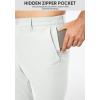 imageJMIERR Mens Chino Pants Casual Stretch Golf Pants Waist Tapered Trousers Lightweight Comfy Pants with Zipper PocketsWhite