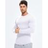 imageJMIERR Mens Long Sleeve Muscle T Shirts Casual Crewneck Longline Ribbed Tee Shirts for Gym Workout01 White