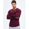 imageJMIERR Mens Long Sleeve Muscle T Shirts Casual Crewneck Longline Ribbed Tee Shirts for Gym WorkoutBurgundy