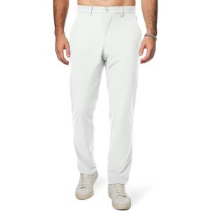 imageJMIERR Mens Chino Pants Casual Stretch Golf Pants Waist Tapered Trousers Lightweight Comfy Pants with Zipper PocketsWhite