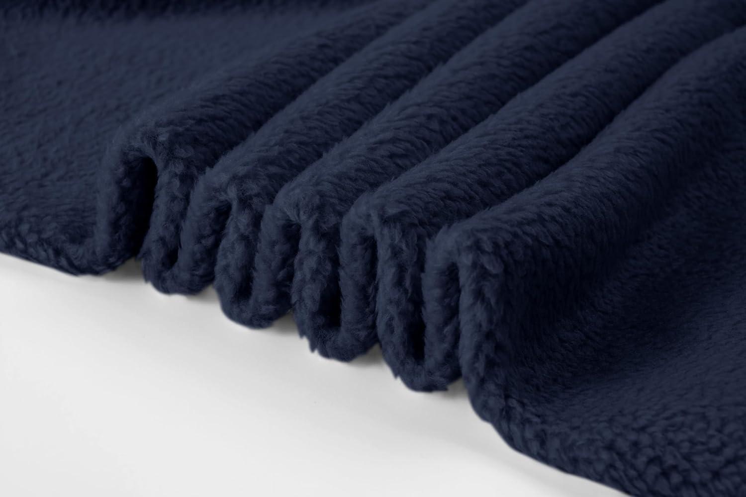 imageJMIERR Mens Cotton Sherpa Lined Sweatshirts Casual Fleece Long Sleeve Crewneck Fall Winter Pullover ShirtsNavy Blue