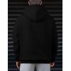 imageJMIERR Mens Casual Cotton Hoodies Drawstring Quarter Zip Pullover SweatshirtsBlack