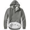 imageJMIERR Mens Casual Cotton Hoodies Drawstring Quarter Zip Pullover SweatshirtsDark Grey