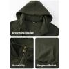imageJMIERR Mens Casual Cotton Hoodies Drawstring Quarter Zip Pullover SweatshirtsGreen