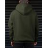 imageJMIERR Mens Casual Cotton Hoodies Drawstring Quarter Zip Pullover SweatshirtsGreen