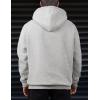 imageJMIERR Mens Casual Cotton Hoodies Drawstring Quarter Zip Pullover SweatshirtsLight Grey
