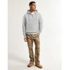 imageJMIERR Mens Casual Cotton Hoodies Drawstring Quarter Zip Pullover SweatshirtsLight Grey