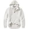 imageJMIERR Mens Casual Cotton Hoodies Drawstring Quarter Zip Pullover SweatshirtsWhite