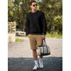 imageJMIERR Mens Cotton Sherpa Lined Sweatshirts Casual Fleece Long Sleeve Crewneck Fall Winter Pullover ShirtsBlack