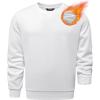 imageJMIERR Mens Cotton Sherpa Lined Sweatshirts Casual Fleece Long Sleeve Crewneck Fall Winter Pullover ShirtsWhite
