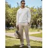 imageJMIERR Mens Cotton Sherpa Lined Sweatshirts Casual Fleece Long Sleeve Crewneck Fall Winter Pullover ShirtsWhite