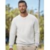 imageJMIERR Mens Cotton Sherpa Lined Sweatshirts Casual Fleece Long Sleeve Crewneck Fall Winter Pullover ShirtsWhite