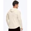 imageJMIERR Mens Fashion Muscle Hoodies Long Sleeve Slim Fitted Longline Sweatshirt Athletic Fleece Pullover ShirtsBeige