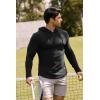 imageJMIERR Mens Fashion Muscle Hoodies Long Sleeve Slim Fitted Longline Sweatshirt Athletic Fleece Pullover ShirtsBlack