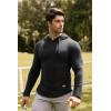 imageJMIERR Mens Fashion Muscle Hoodies Long Sleeve Slim Fitted Longline Sweatshirt Athletic Fleece Pullover ShirtsBlack