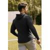 imageJMIERR Mens Fashion Muscle Hoodies Long Sleeve Slim Fitted Longline Sweatshirt Athletic Fleece Pullover ShirtsBlack