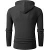 imageJMIERR Mens Fashion Muscle Hoodies Long Sleeve Slim Fitted Longline Sweatshirt Athletic Fleece Pullover ShirtsGrey
