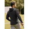 imageJMIERR Mens Fashion Muscle Hoodies Long Sleeve Slim Fitted Longline Sweatshirt Athletic Fleece Pullover ShirtsGrey