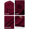 imageJMIERR Mens Fashion Muscle Hoodies Long Sleeve Slim Fitted Longline Sweatshirt Athletic Fleece Pullover ShirtsRed