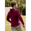 imageJMIERR Mens Fashion Muscle Hoodies Long Sleeve Slim Fitted Longline Sweatshirt Athletic Fleece Pullover ShirtsRed