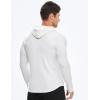 imageJMIERR Mens Fashion Muscle Hoodies Long Sleeve Slim Fitted Longline Sweatshirt Athletic Fleece Pullover ShirtsWhite