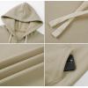 imageJMIERR Mens Full Zip Hooded Fleece Drawstring Hoodies Pullover Sweatshirts Casual Long Sleeve ShirtsBeige