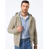 imageJMIERR Mens Full Zip Hooded Fleece Drawstring Hoodies Pullover Sweatshirts Casual Long Sleeve ShirtsBeige