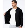 imageJMIERR Mens Full Zip Hooded Fleece Drawstring Hoodies Pullover Sweatshirts Casual Long Sleeve ShirtsBlack