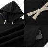 imageJMIERR Mens Full Zip Hooded Fleece Drawstring Hoodies Pullover Sweatshirts Casual Long Sleeve ShirtsBlack